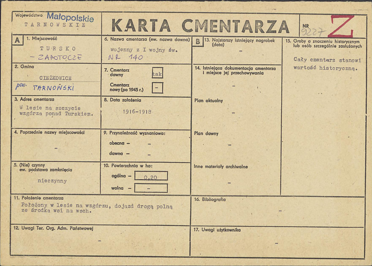 Karta cmentarza, skan nr 1