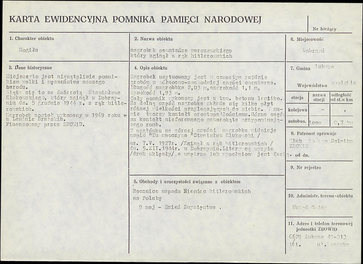 Karta cmentarza, skan nr 5