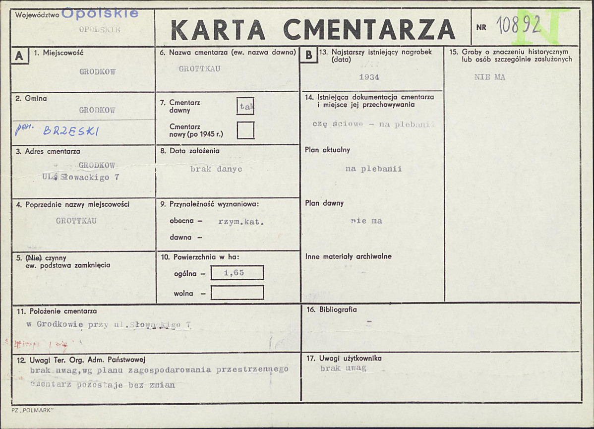 Karta cmentarza, skan nr 1
