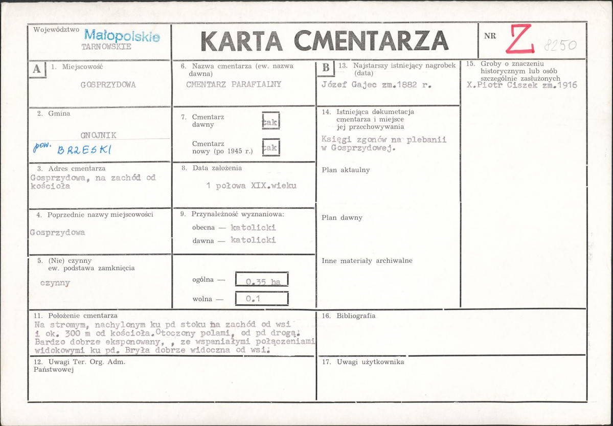 Karta cmentarza, skan nr 1