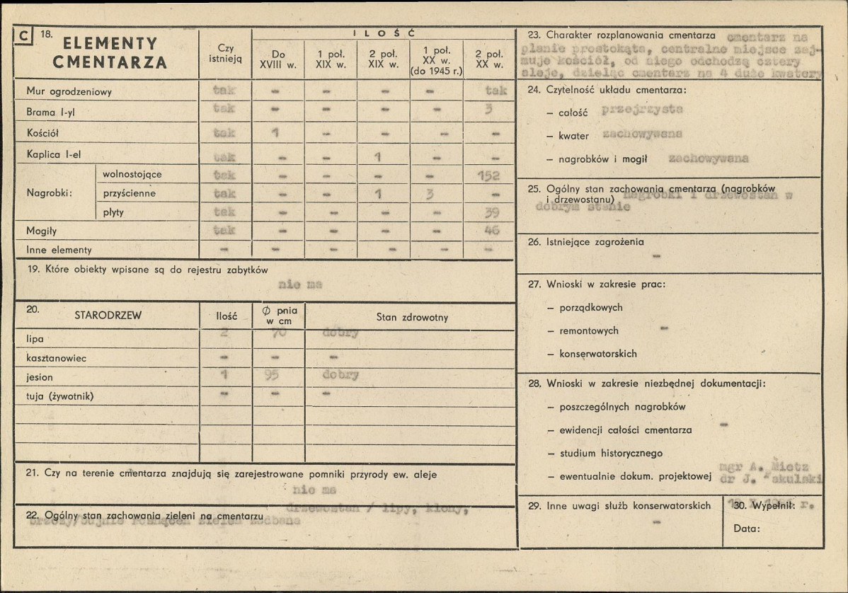 KC - Karta cmentarza, skan nr 2