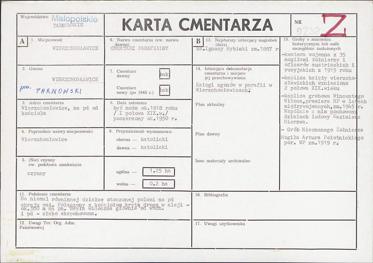 Karta cmentarza, skan nr 1