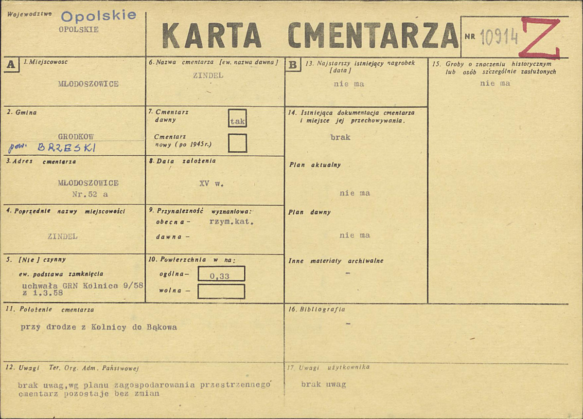 Karta cmentarza, skan nr 1