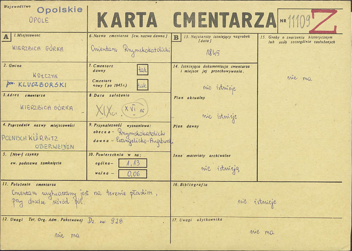 Karta cmentarza, skan nr 1