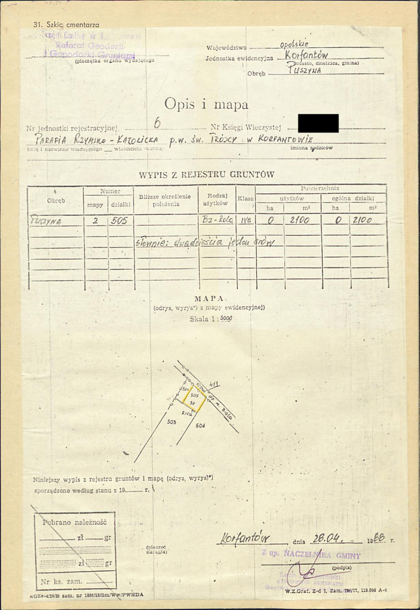 KC - Karta cmentarza, skan nr 3