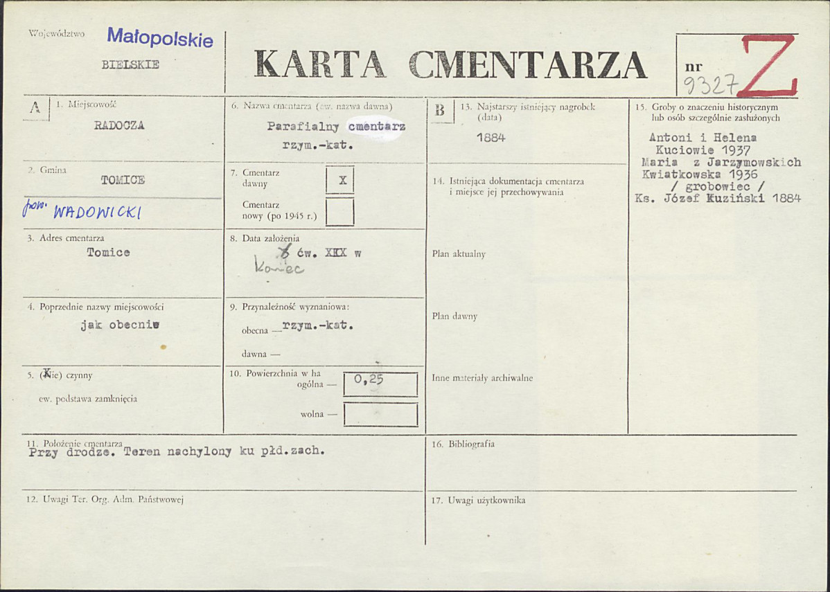Karta cmentarza, skan nr 1