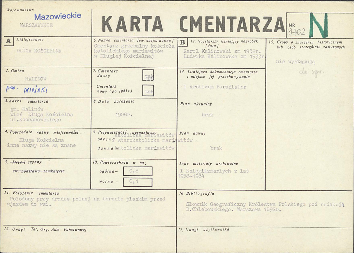 Karta cmentarza, skan nr 1