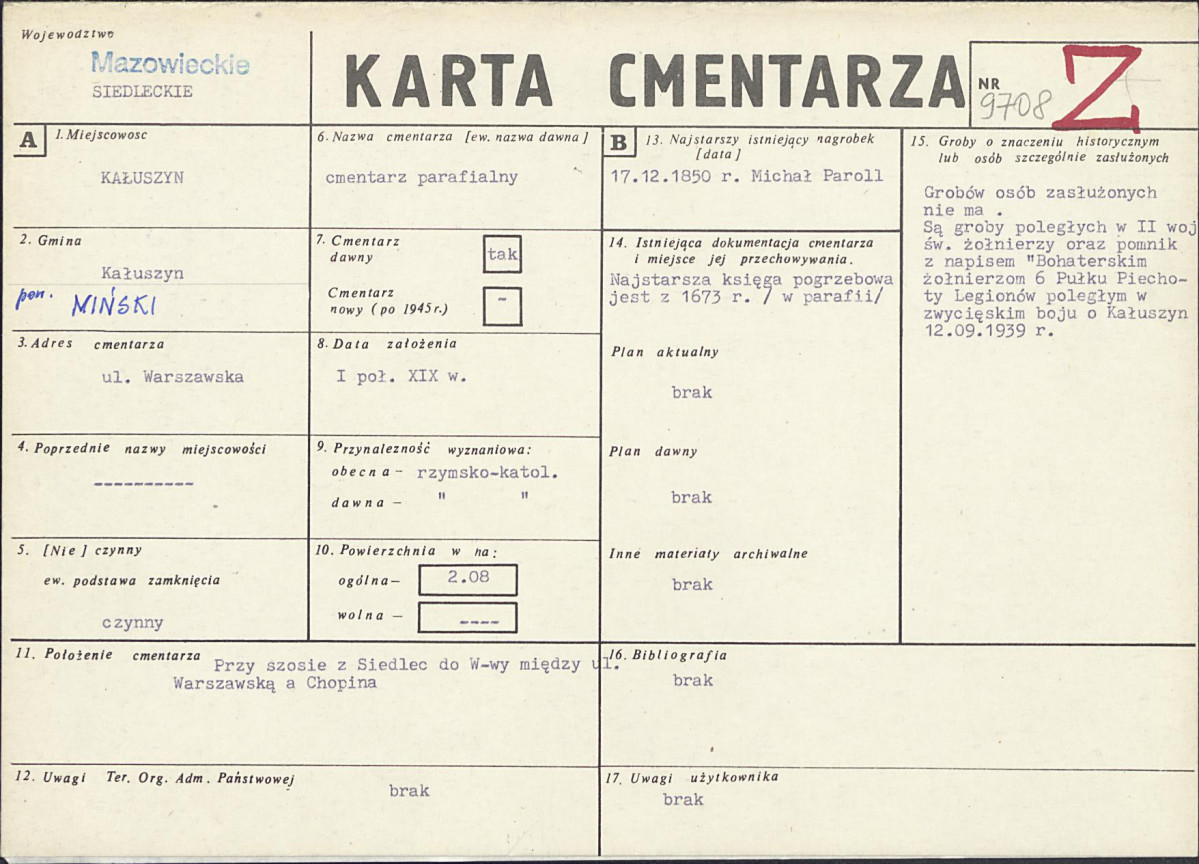 Karta cmentarza, skan nr 1