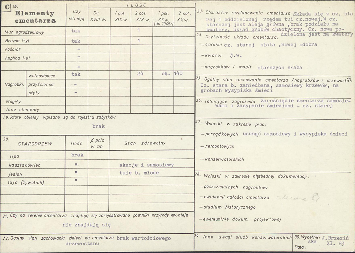 Karta cmentarza, skan nr 2