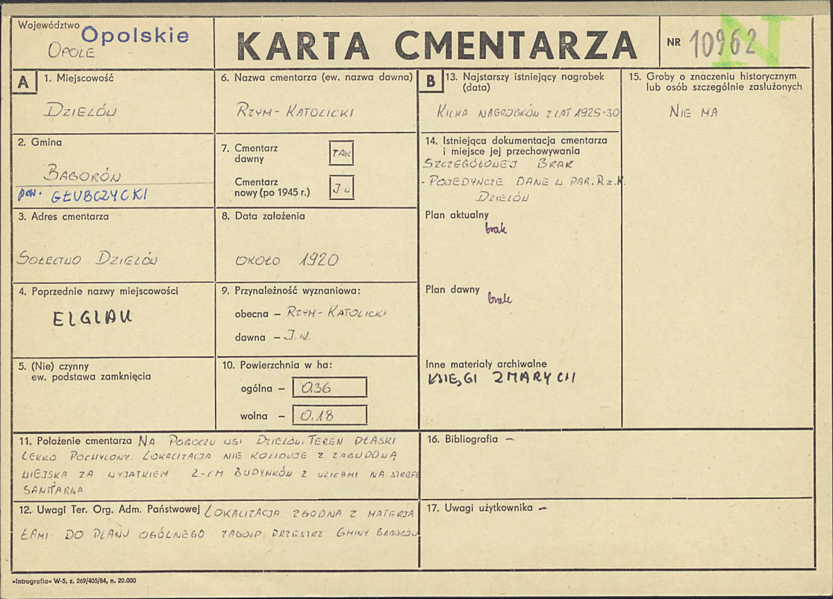 Karta cmentarza, skan nr 1
