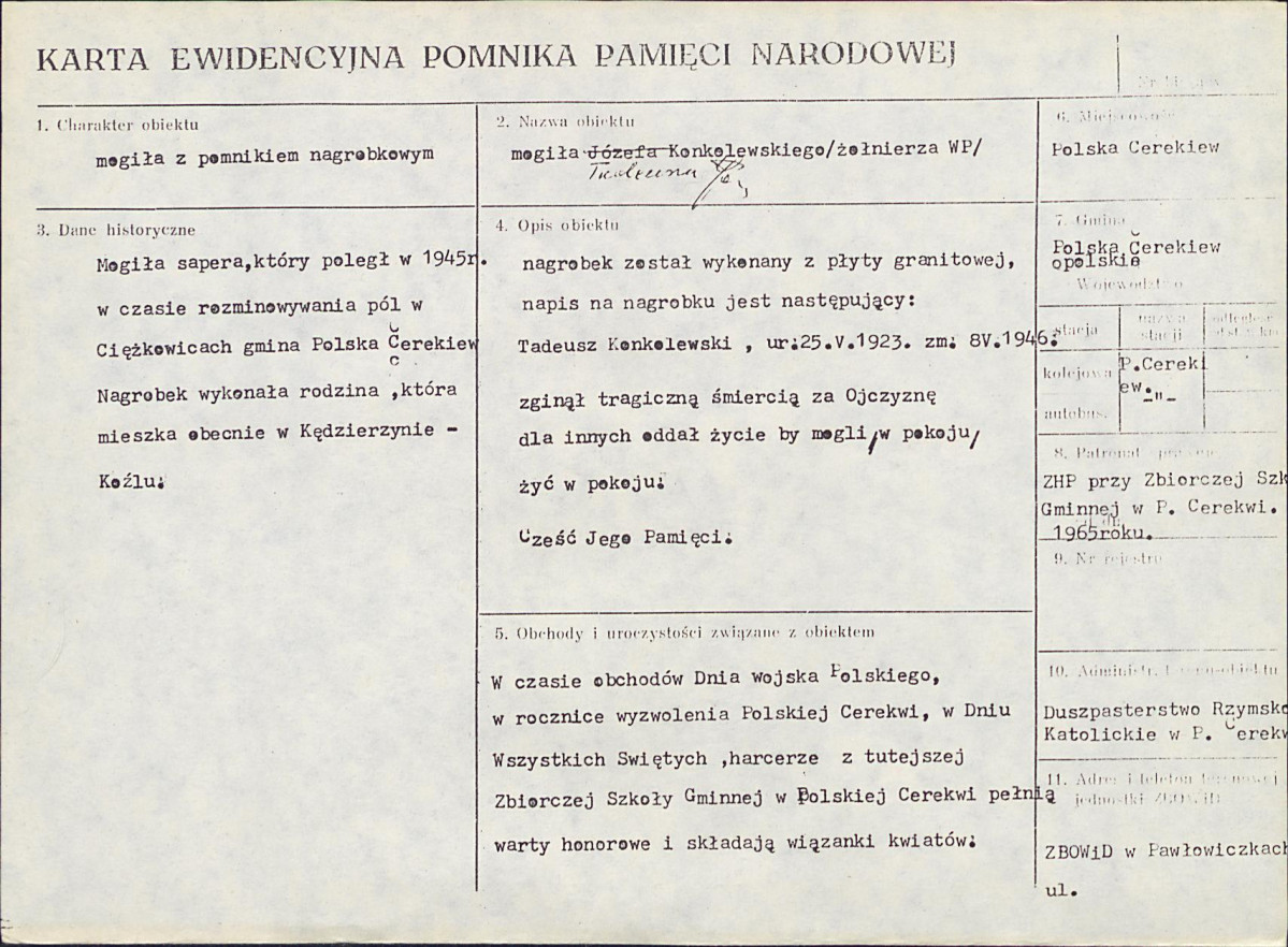 KC - Karta cmentarza, skan nr 6