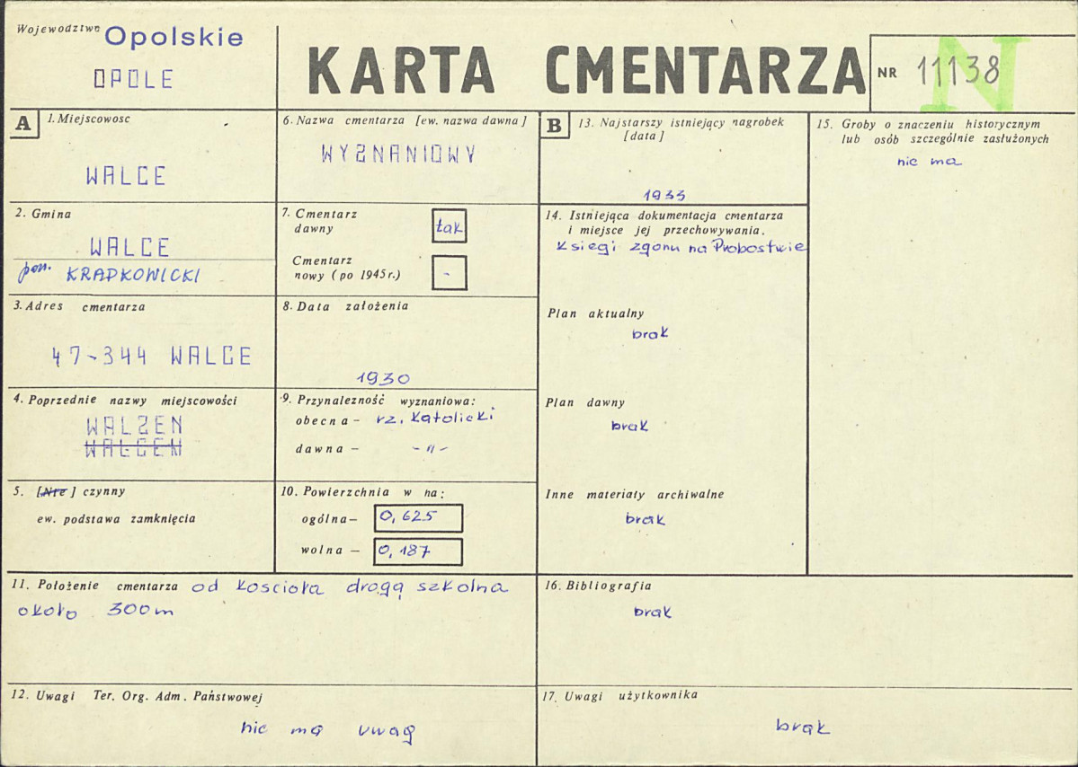 Karta cmentarza, skan nr 1