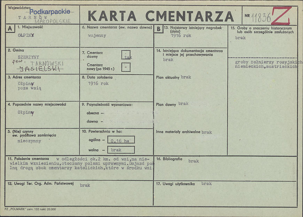 Karta cmentarza, skan nr 1