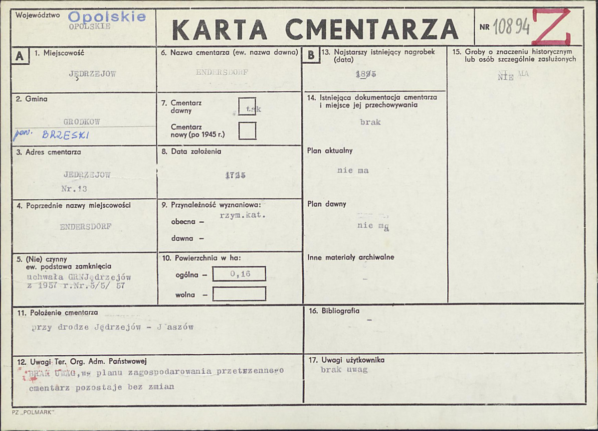 Karta cmentarza, skan nr 1