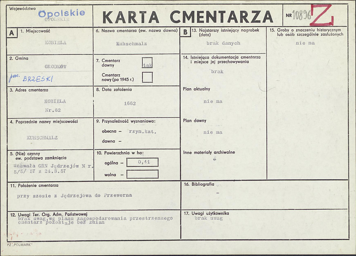 Karta cmentarza, skan nr 1