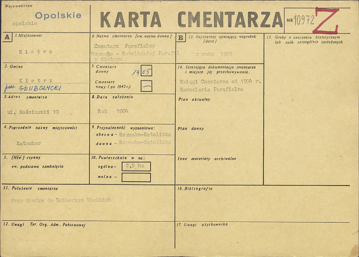 Karta cmentarza, skan nr 1