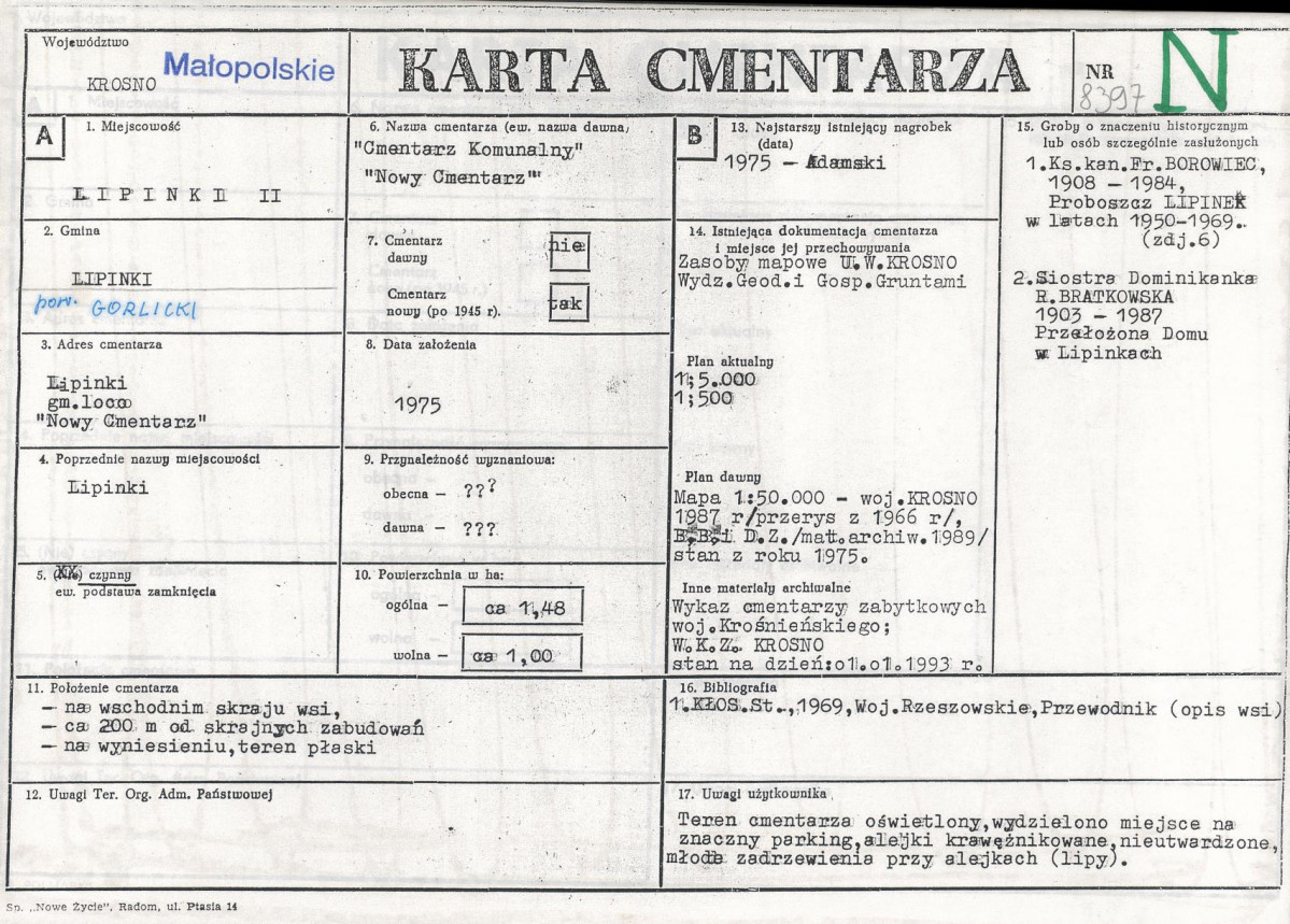 Karta cmentarza, skan nr 1