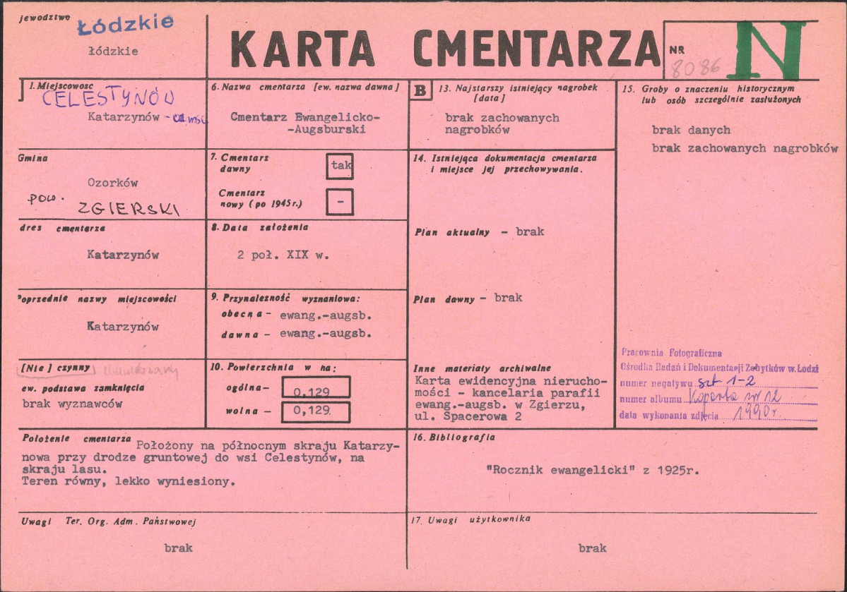 Karta cmentarza, skan nr 1