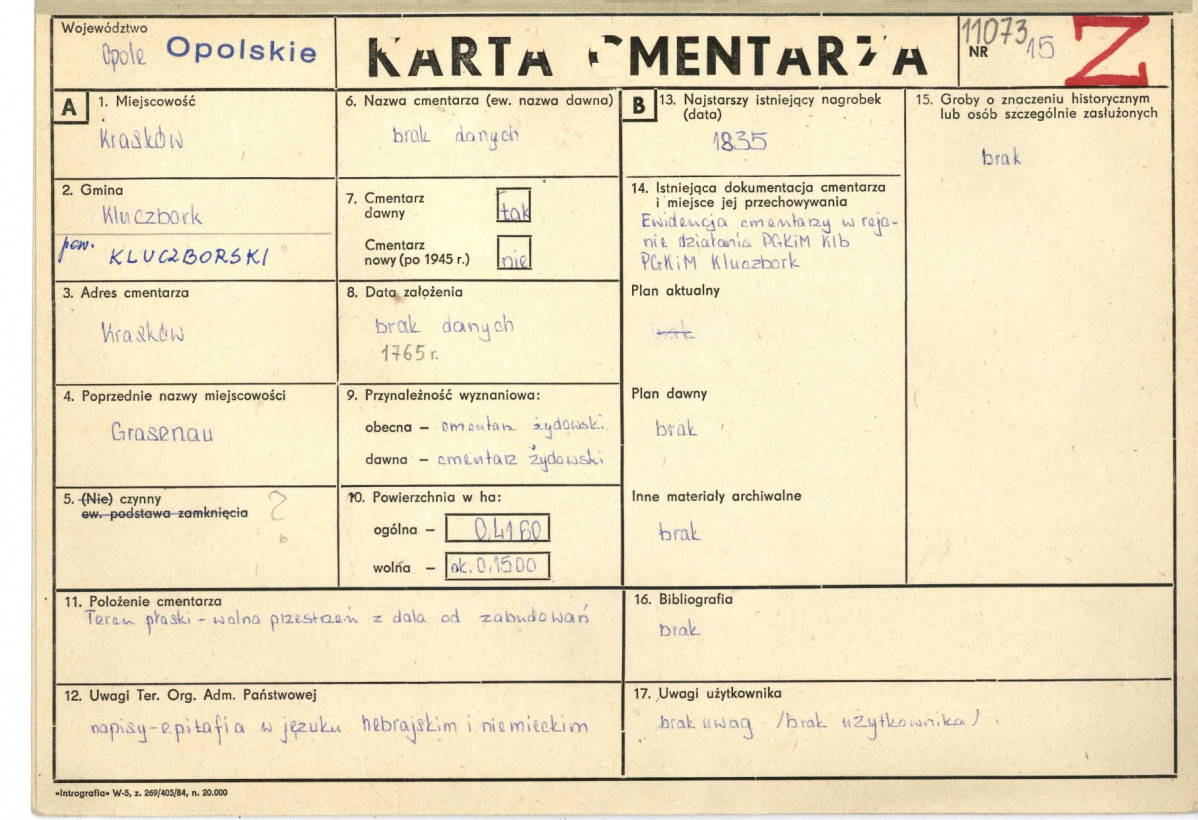 Karta cmentarza, skan nr 1