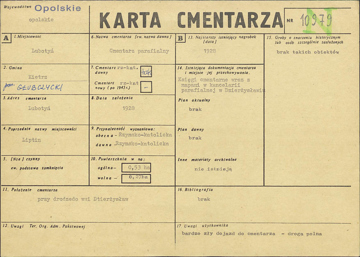 Karta cmentarza, skan nr 1