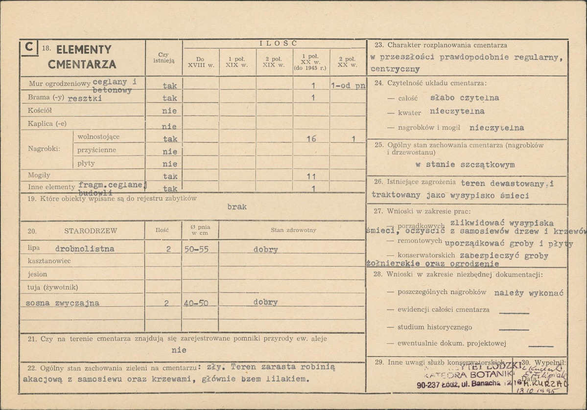 Karta cmentarza, skan nr 4