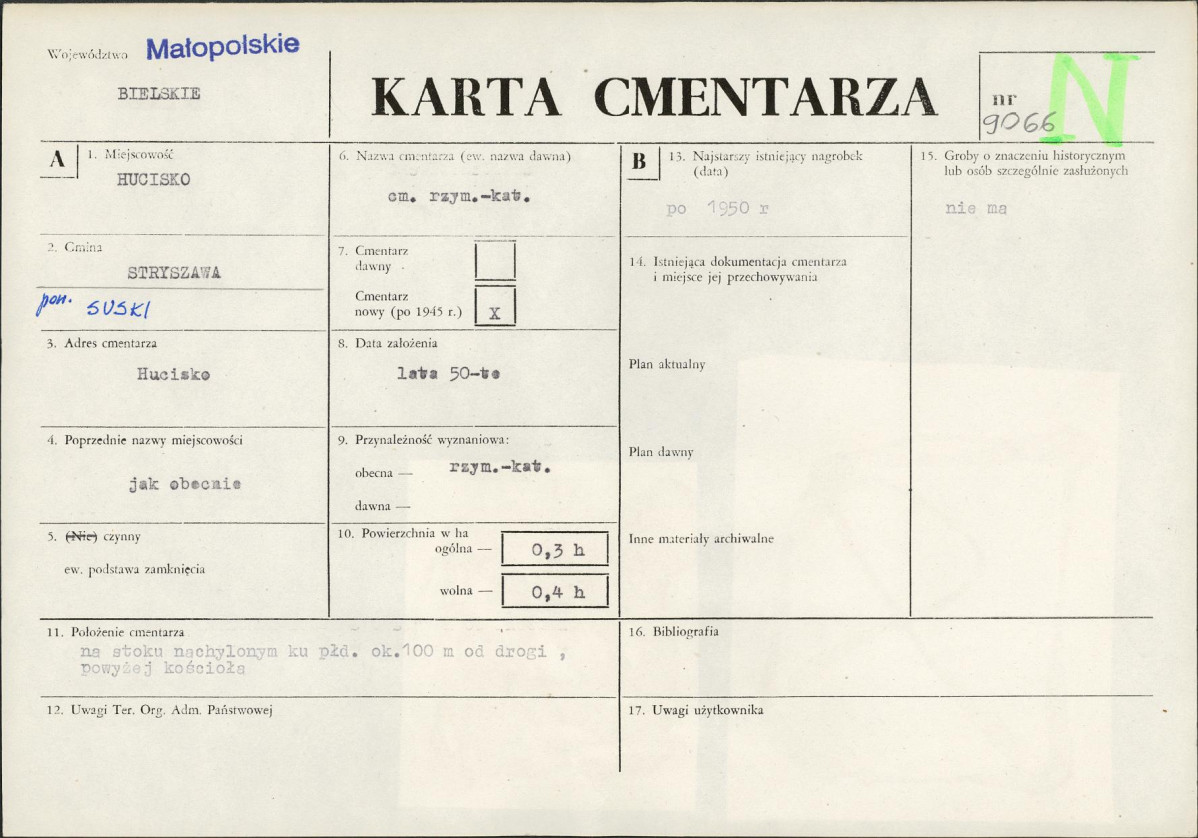 Karta cmentarza, skan nr 1