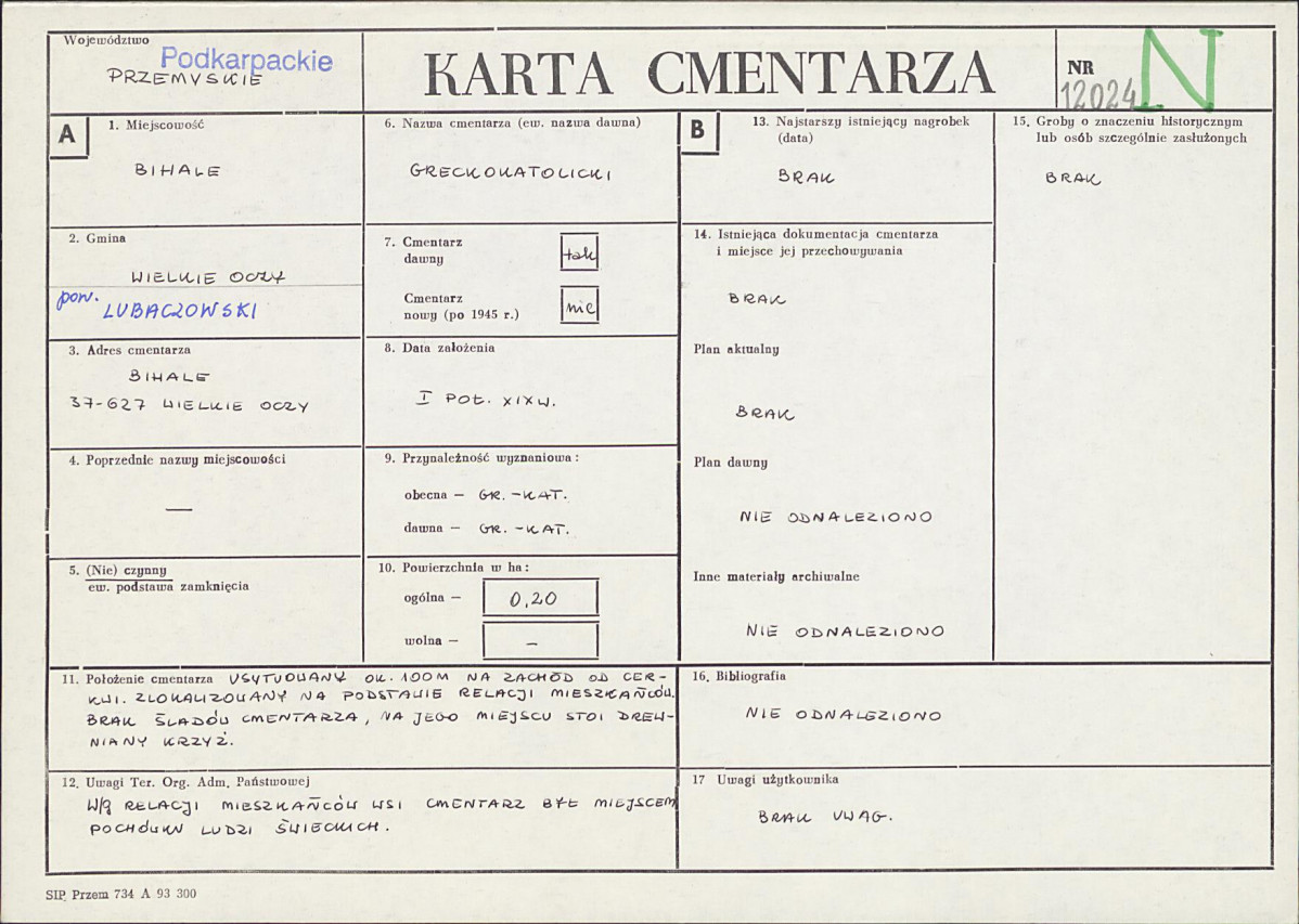 Karta cmentarza, skan nr 1