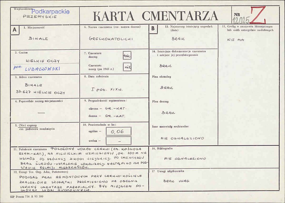 Karta cmentarza, skan nr 1