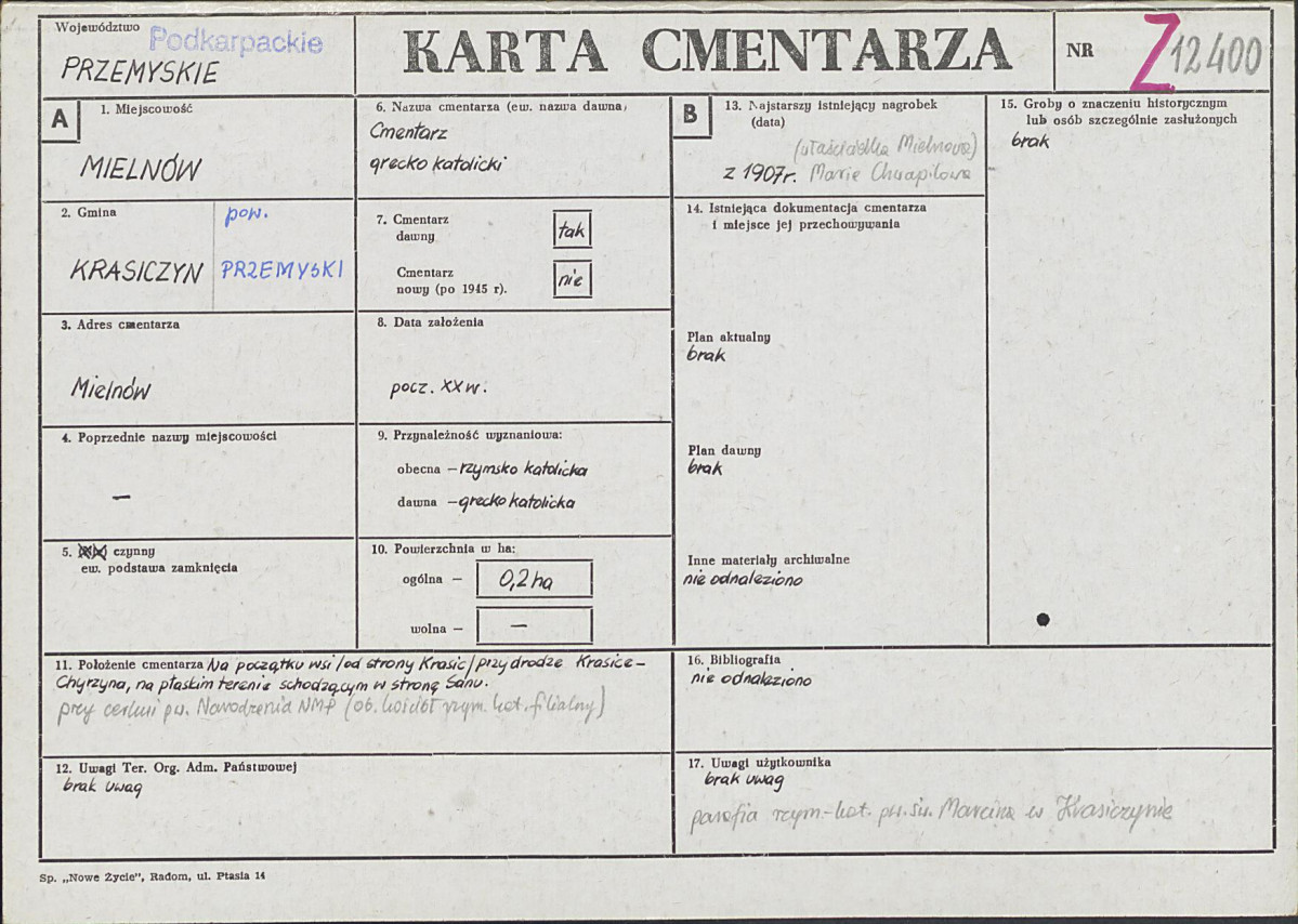 Karta cmentarza, skan nr 1