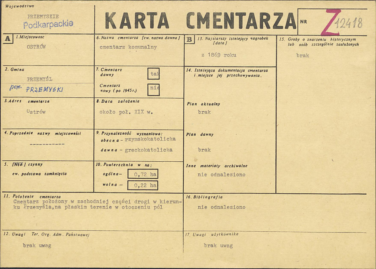 Karta cmentarza, skan nr 1