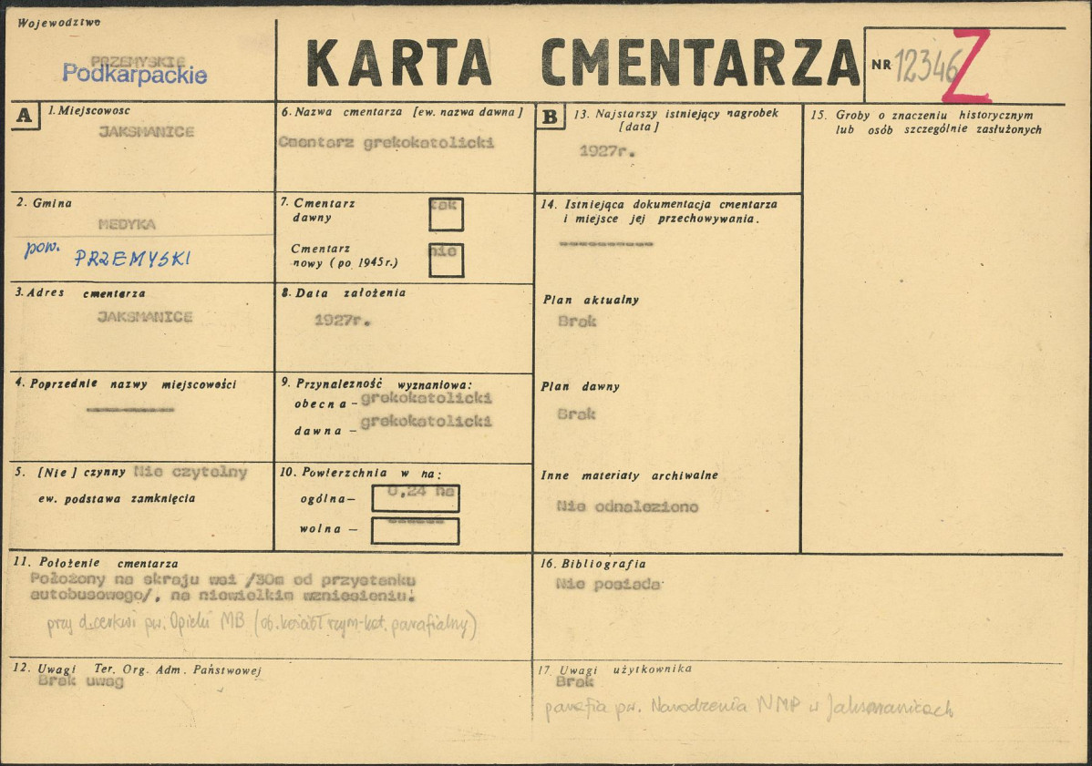 Karta cmentarza, skan nr 1