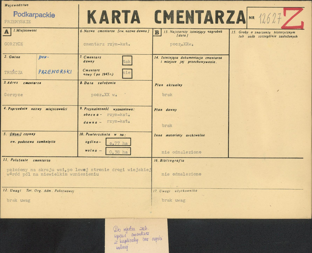 Karta cmentarza, skan nr 1