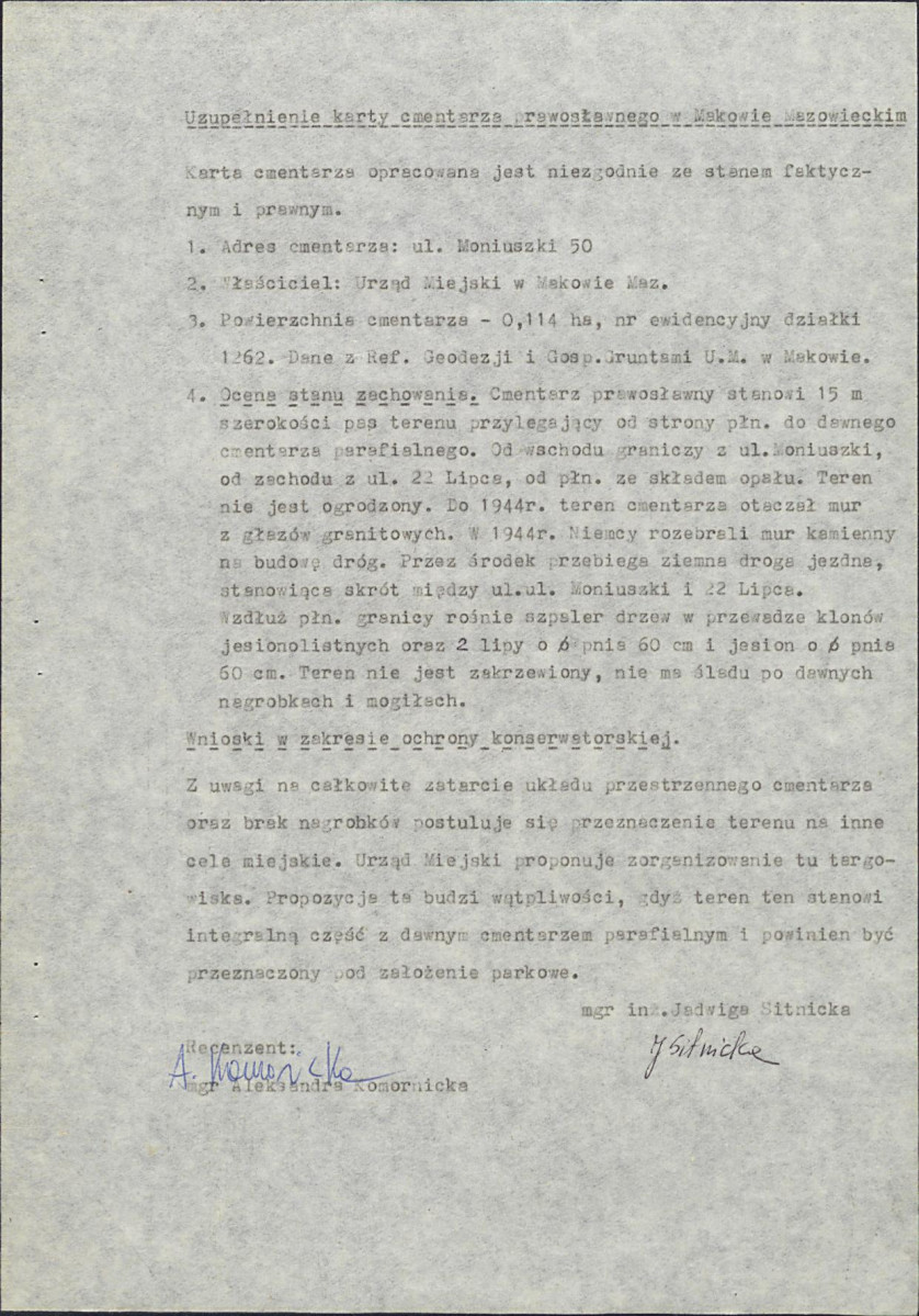 Karta cmentarza, skan nr 9