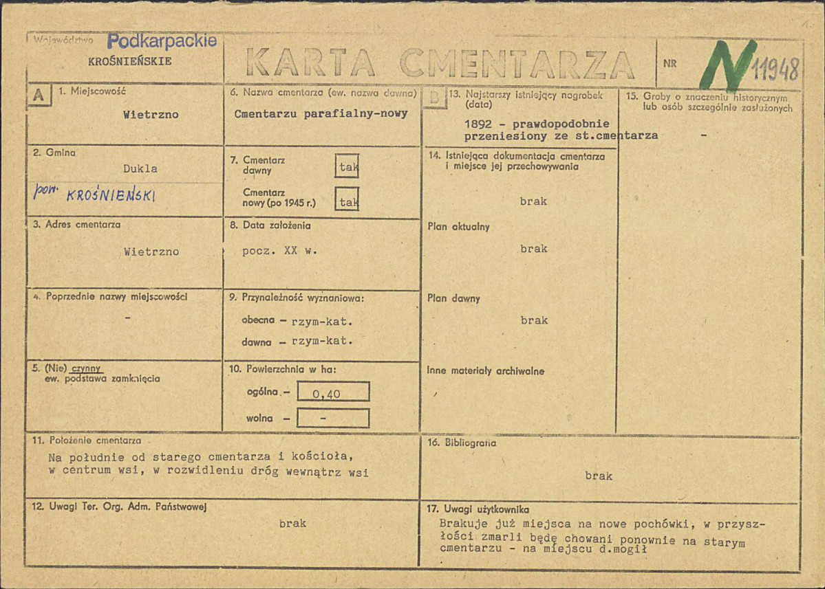 Karta cmentarza, skan nr 1