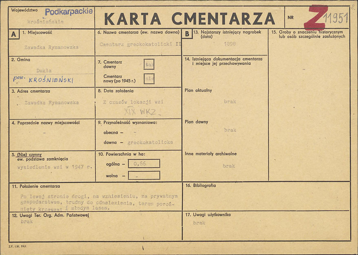 Karta cmentarza, skan nr 1