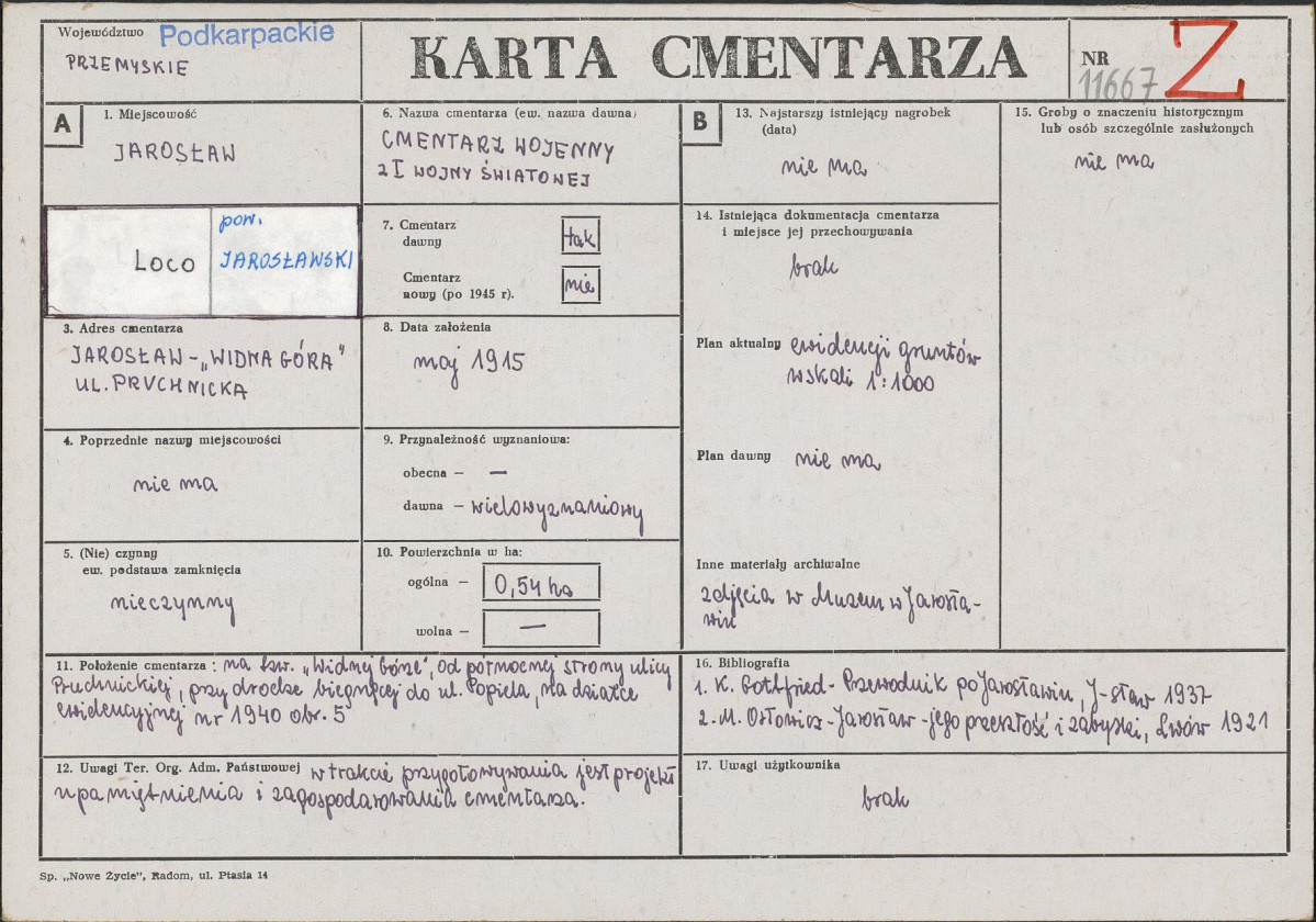 Karta cmentarza, skan nr 1