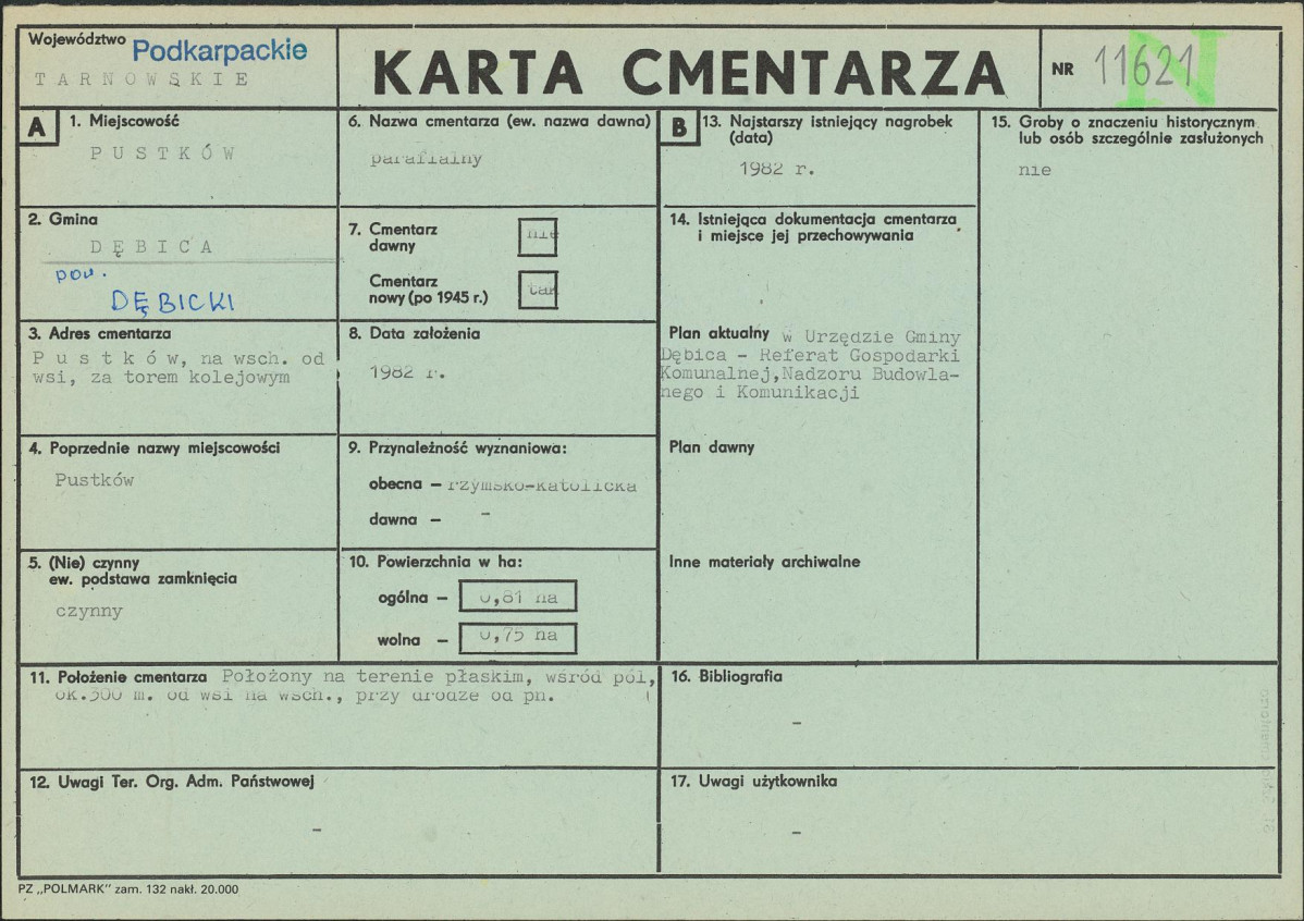 Karta cmentarza, skan nr 1