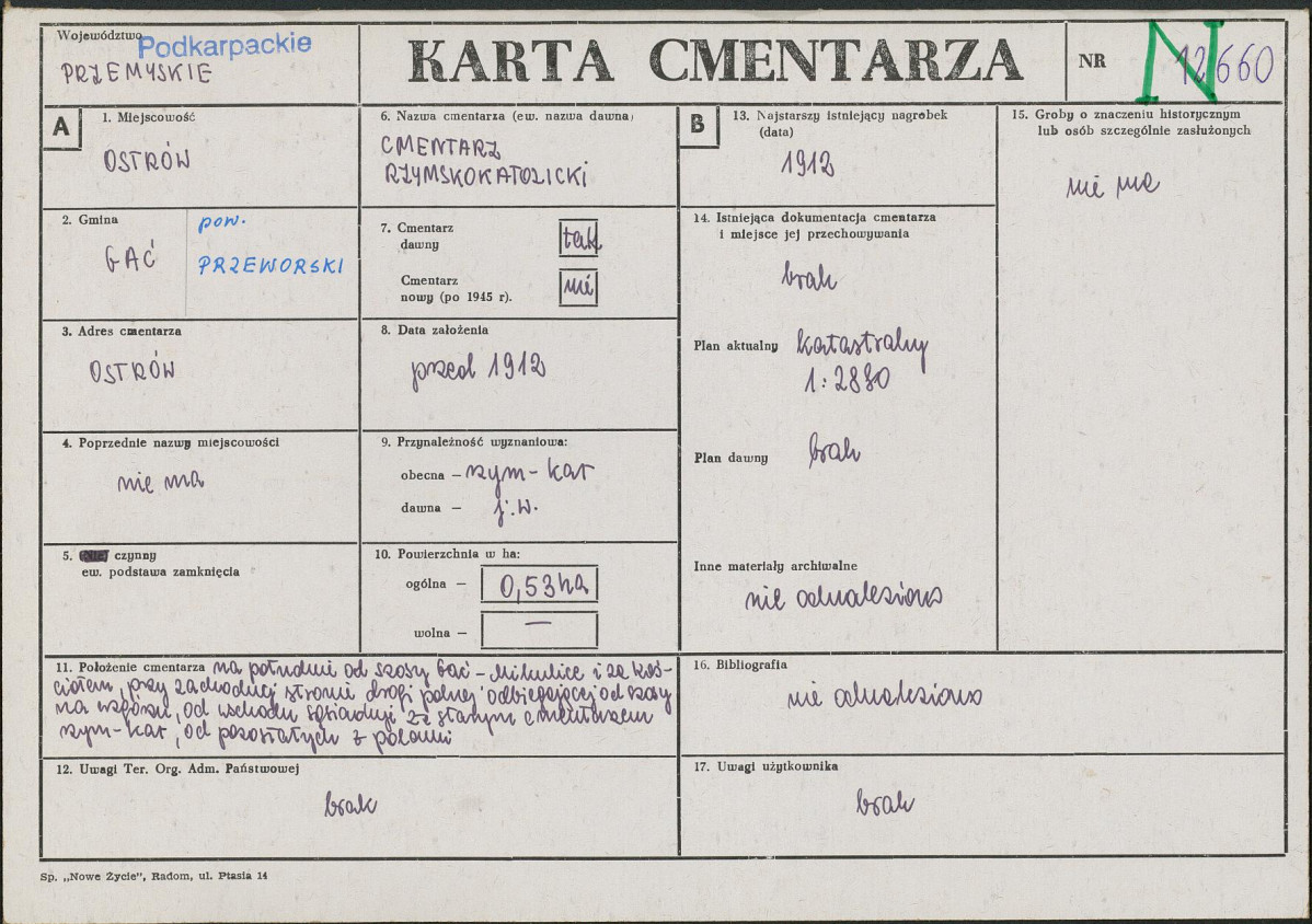 Karta cmentarza, skan nr 1