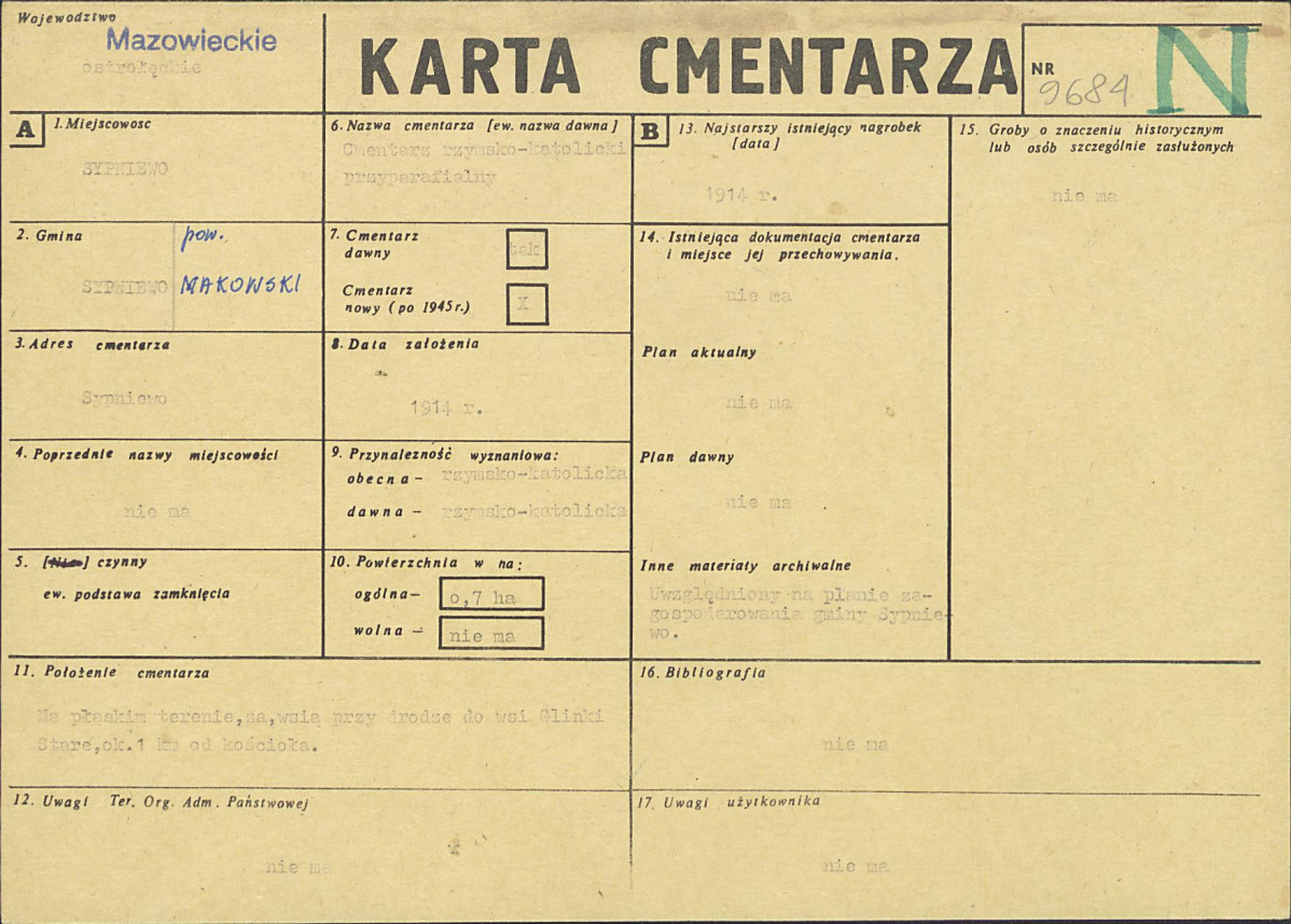 Karta cmentarza, skan nr 1