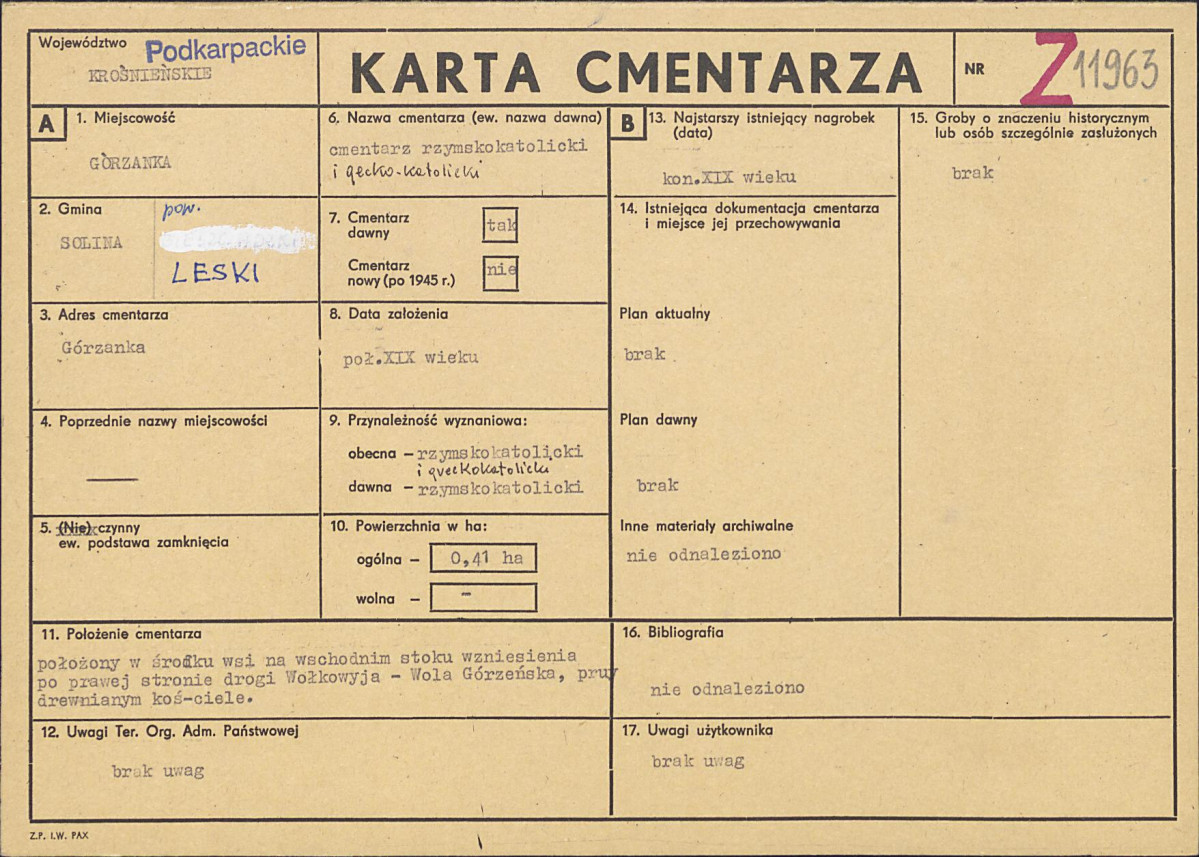 Karta cmentarza, skan nr 1