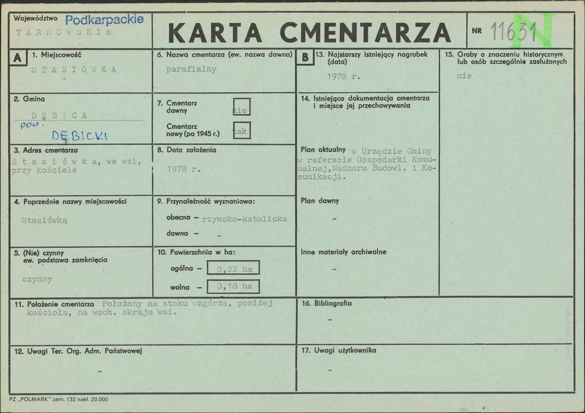 Karta cmentarza, skan nr 1