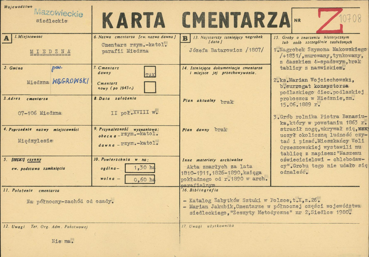Karta cmentarza, skan nr 1