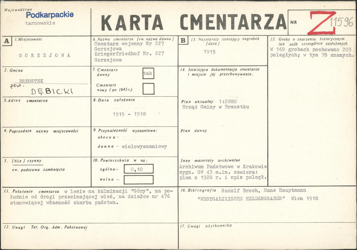 Karta cmentarza, skan nr 1