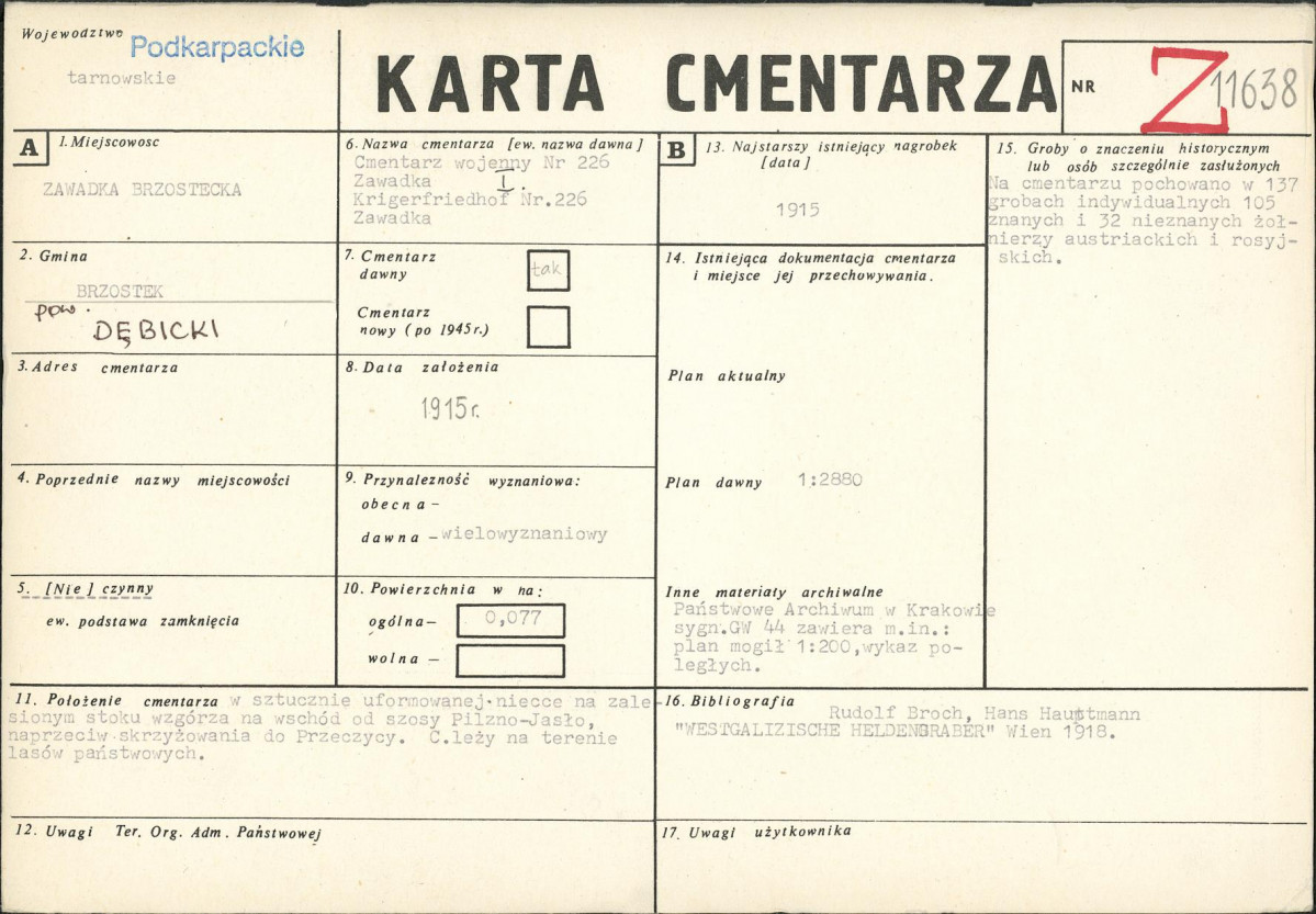 Karta cmentarza, skan nr 1