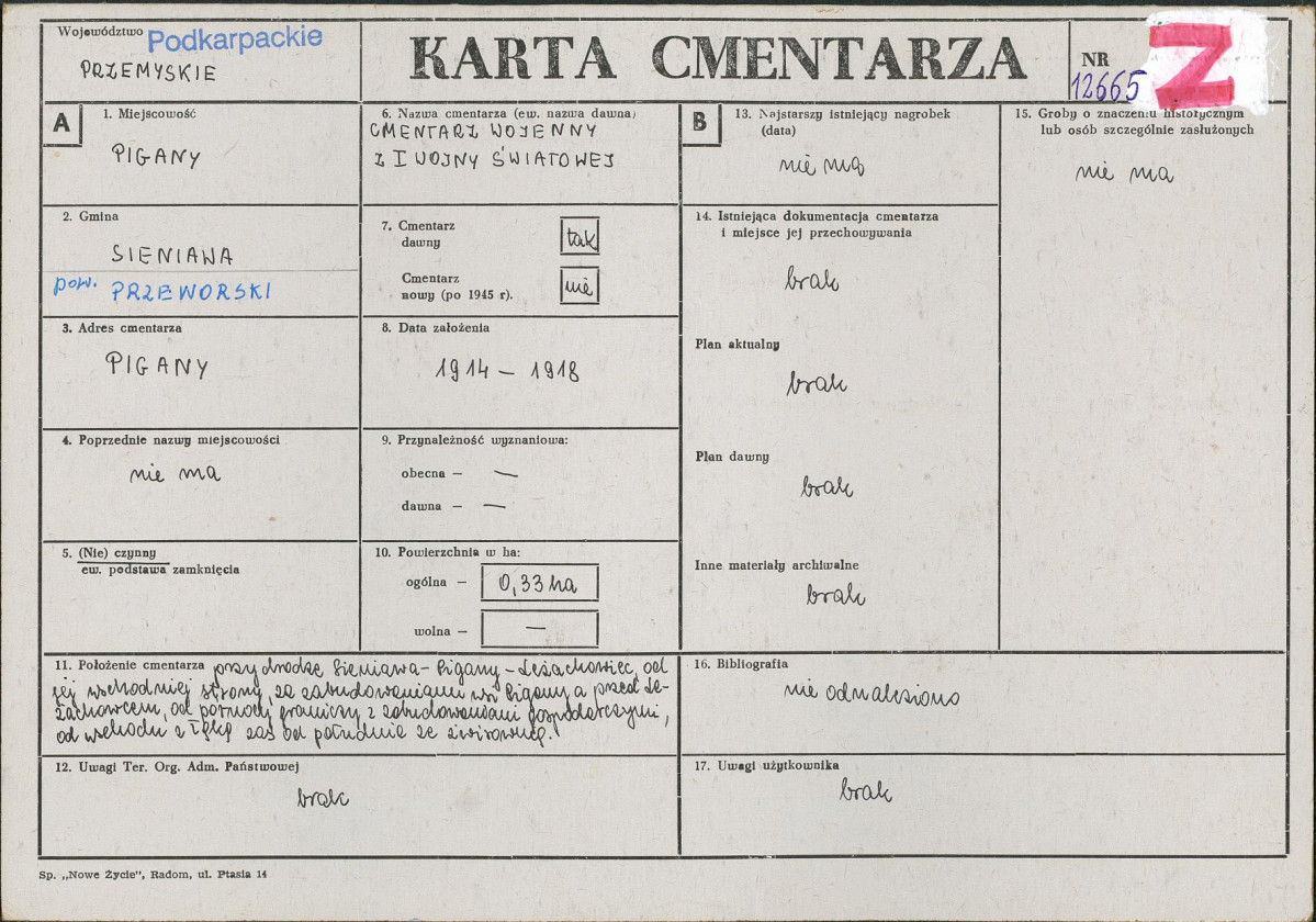 Karta cmentarza, skan nr 1