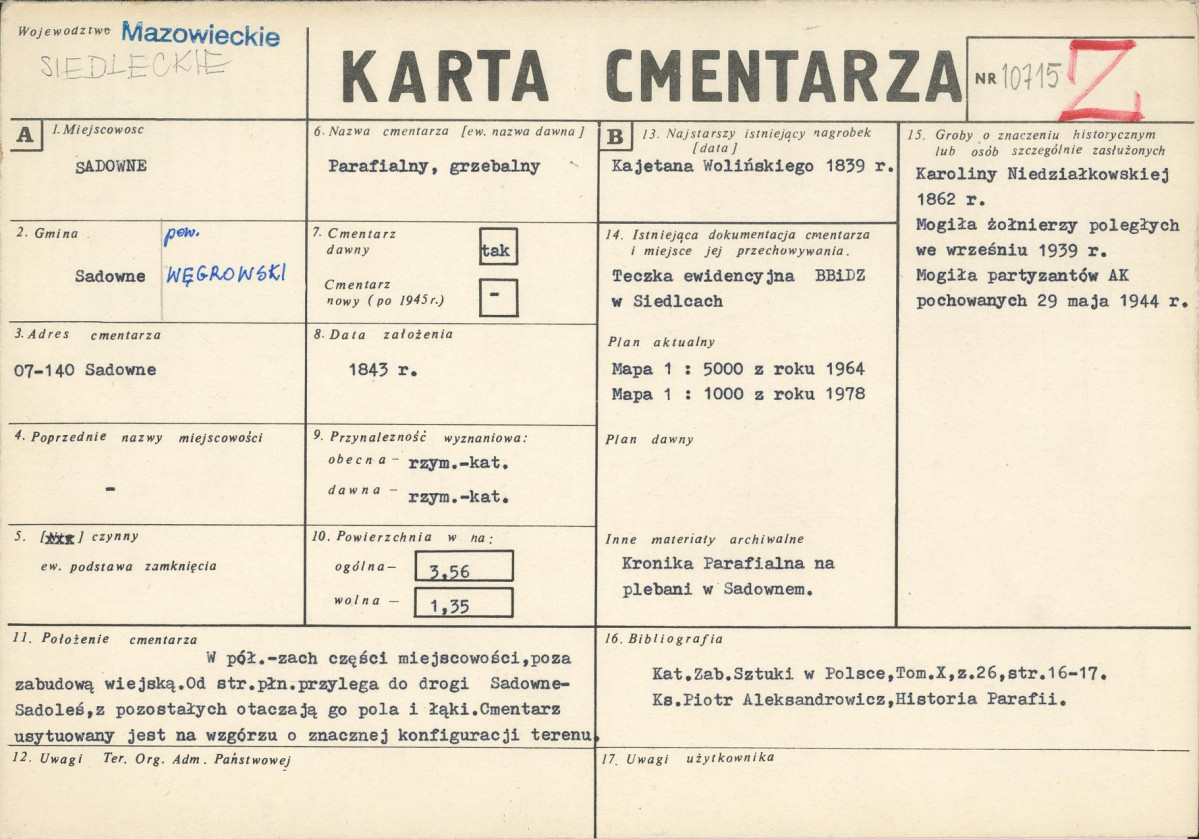 Karta cmentarza, skan nr 1