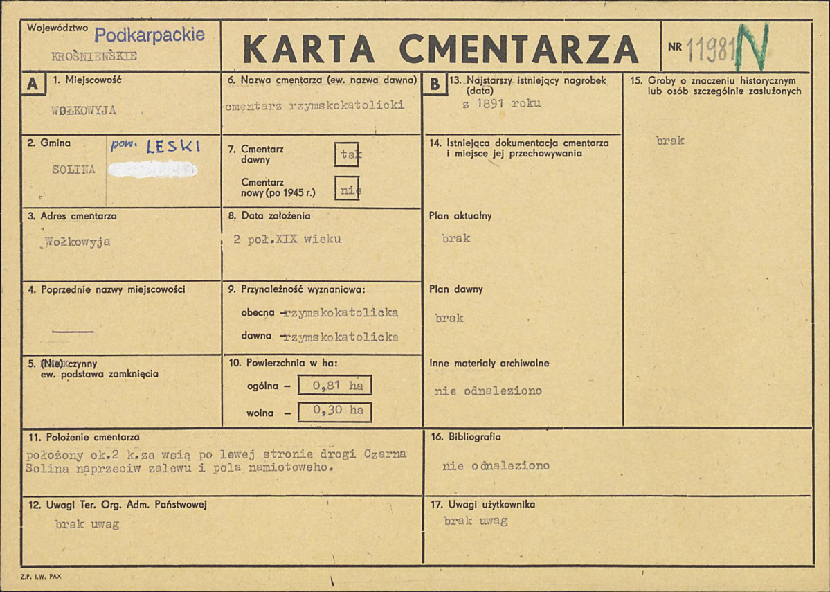 Karta cmentarza, skan nr 1