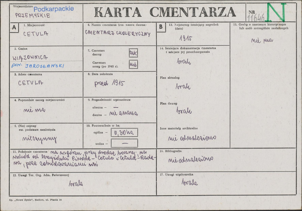 Karta cmentarza, skan nr 1