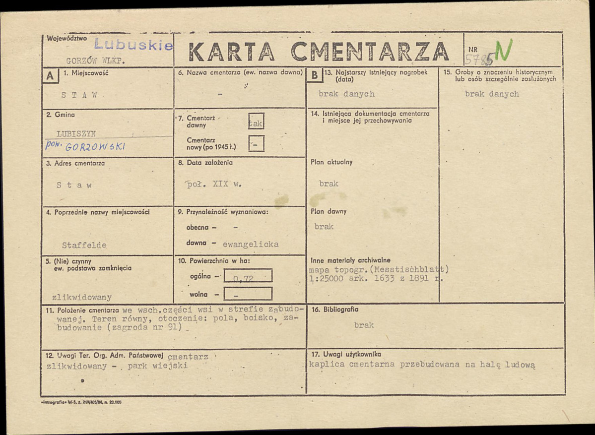 Karta cmentarza, skan nr 1