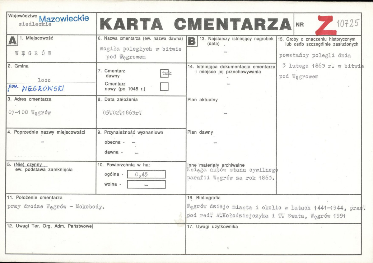 Karta cmentarza, skan nr 1